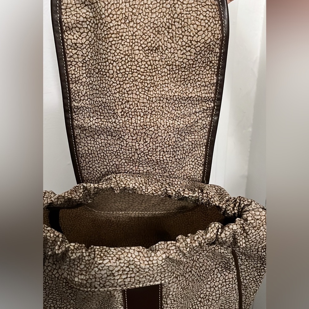 Vintage Borbonese Micro-Spotted "O.P." Print Back… - image 8